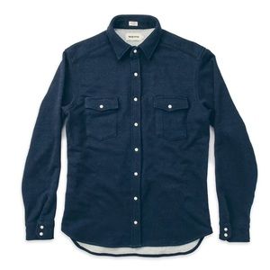 Taylor Stitch Glacier Shirt - Terry Indigo - 40 (Medium)